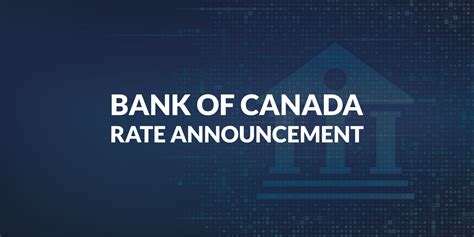 bank of canada rate announcement dates 2021